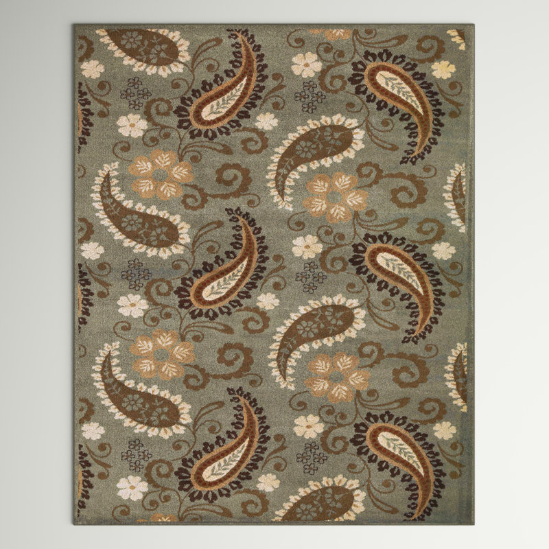 Tapis d'intérieur tissé à la machine Aristizabal, Rectangle 5 pi x 8 pi