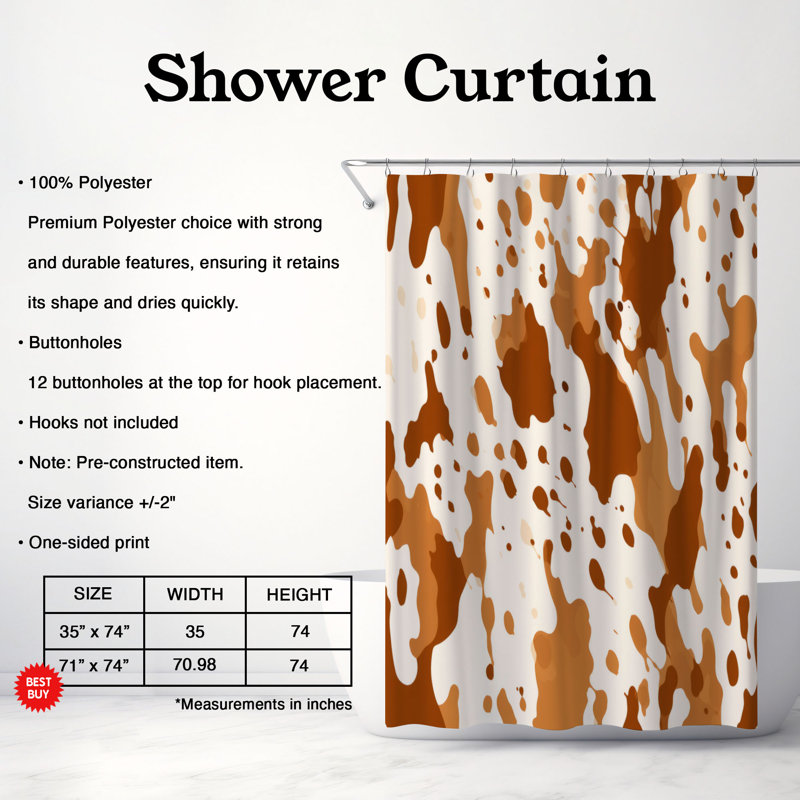 Paint Stains - Rideau de douche Premium, H 74 po x l 71 po