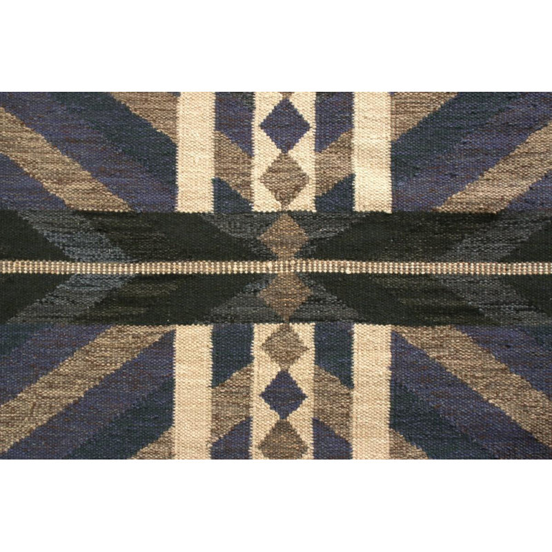 Scandinavian Wool Geometric Area Rug, Rectangle 10' x 14'