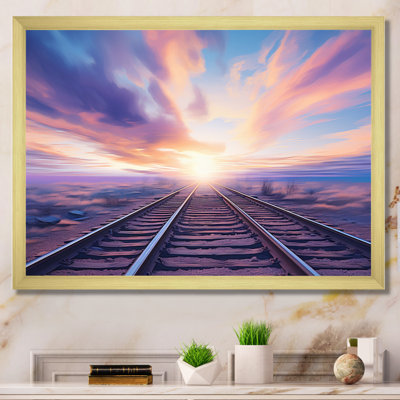 Impression sur toile transport violet