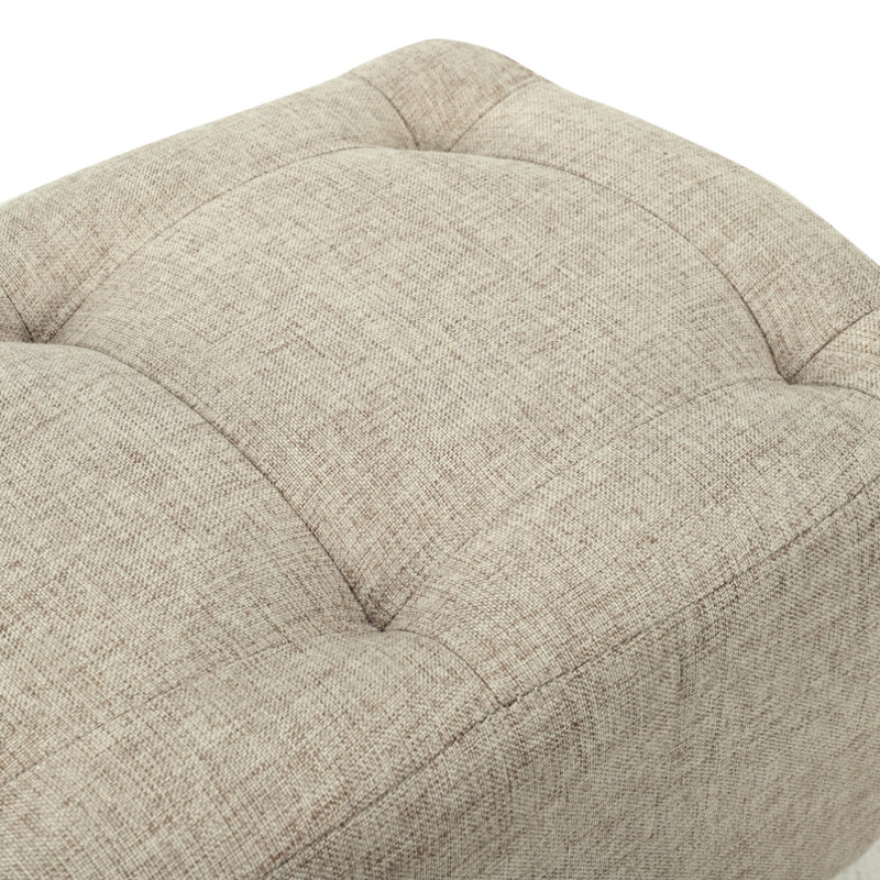 41cm Wide Tufted Rectangle Footstool Ottoman with Storage