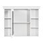Armoire de rangement murale avec porte miroir