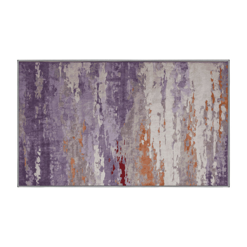 Tapis gris lavable à la machine, Tapis de couloir 2 pi x 4 pi