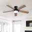 Ventilateur de plafond moderne à 5 pales avec lumière DEL et télécommande Derick-379626993-369074906