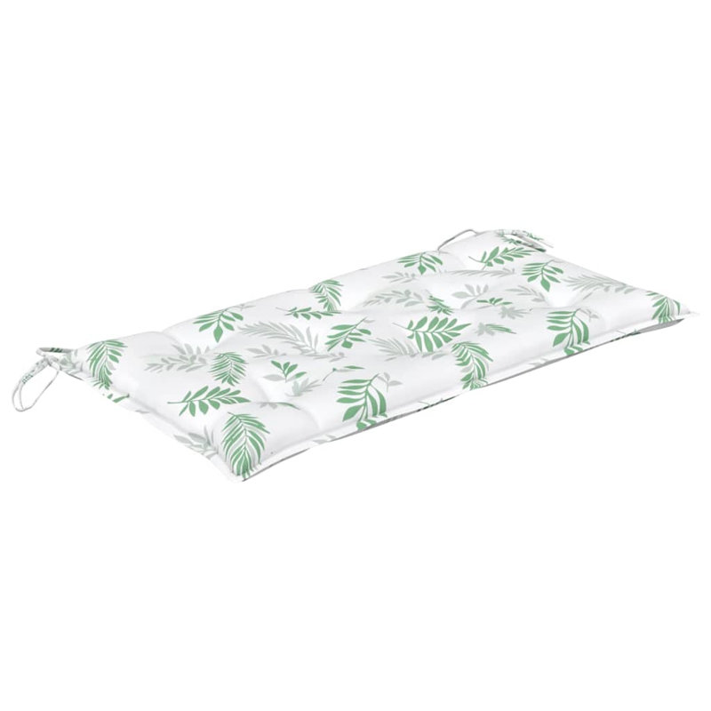 Outdoor 2.8'' Bench Seat Cushion, White/Green