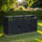 Metal Outdoor Garbage Bin Shed with Lockable Doors and Lift-Up Lids, Galvanized Steel Storage for Garden or Yard-113586114