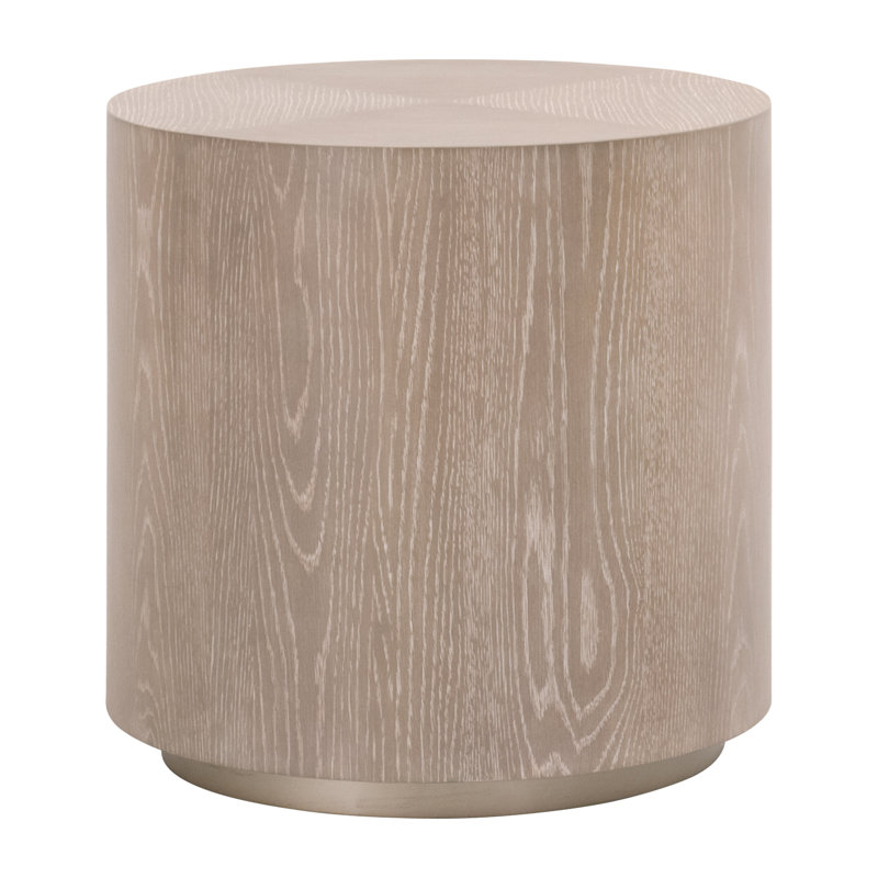 Roto Solid Wood Top End Table
