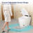 Smart Bidet Toilet with Auto Open/Close Lid, Siphon Jet Flush, 1.27 GPF Auto Dual Flush, Heated Seat, Warm Wash, Air Dryer, Soft Closing Seat, Wireless Remote Control