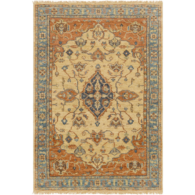 Biscayne Wool Floral Area Rug, Rectangle 9' x 13'