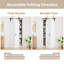 Portes de grange doubles pliantes 84 po en bois manufacturé double-126594004-126594005