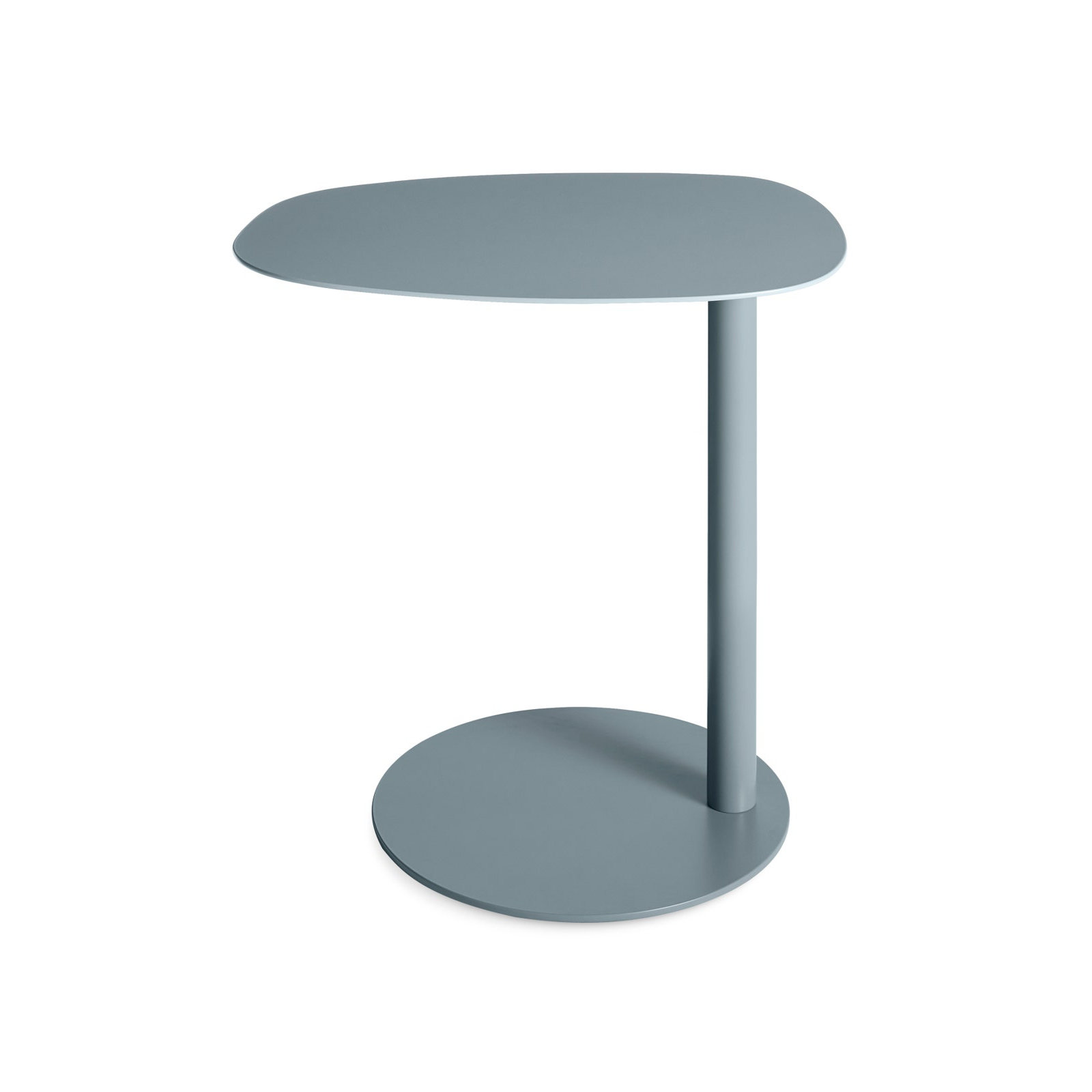 Swole Single End Table, 20" H x 20" W x 15" D, Gray Blue
