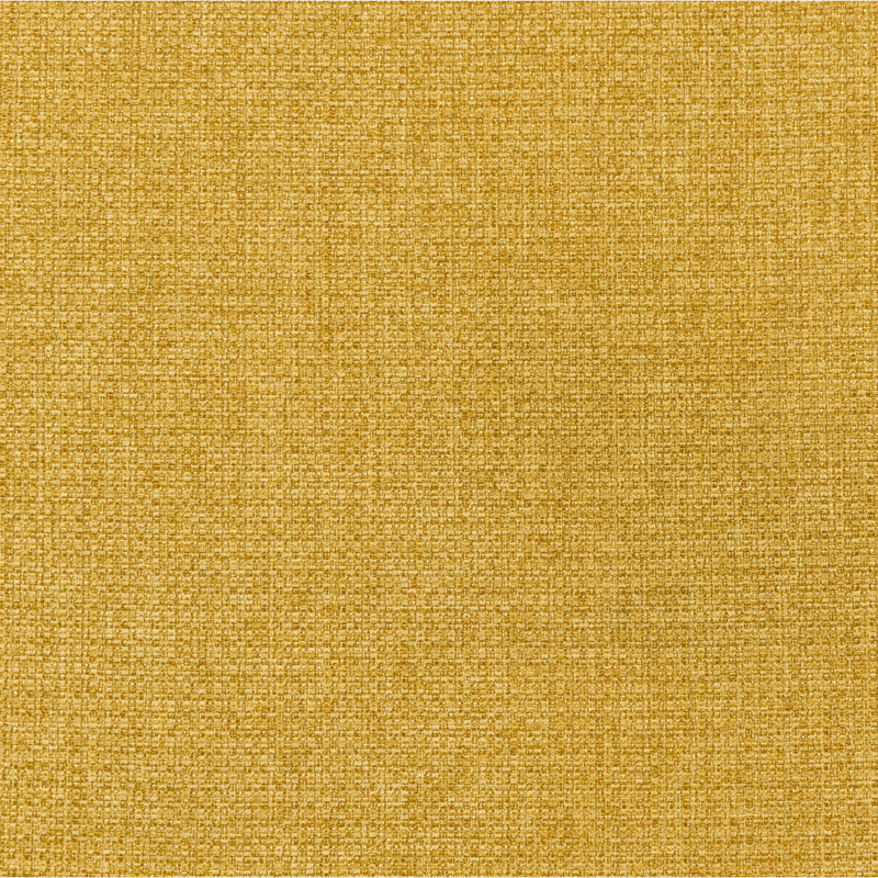 Banc rembourré en tissu capitonné, jaune moutarde, Jaune moutarde