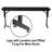 Rectangle Height Adjustable Modular Training Table-55809074-55809076