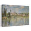 Vetheuil In Summer, 1880 Classic Abstract Contemporary Beach Summer Wall Art Print by Claude Monet - Wrapped Canvas Print-1064043994