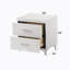 Table de chevet blanche