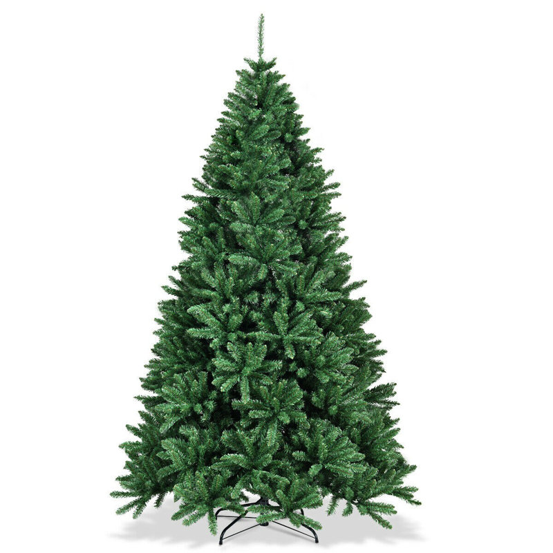 Sapin de Noël vert et cachemire, H 7,5 pi