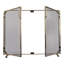 Modern Ember Aalto Mesh Fireplace Screen | Functional Doors | Heavy-Duty Steel Frame-1189526083
