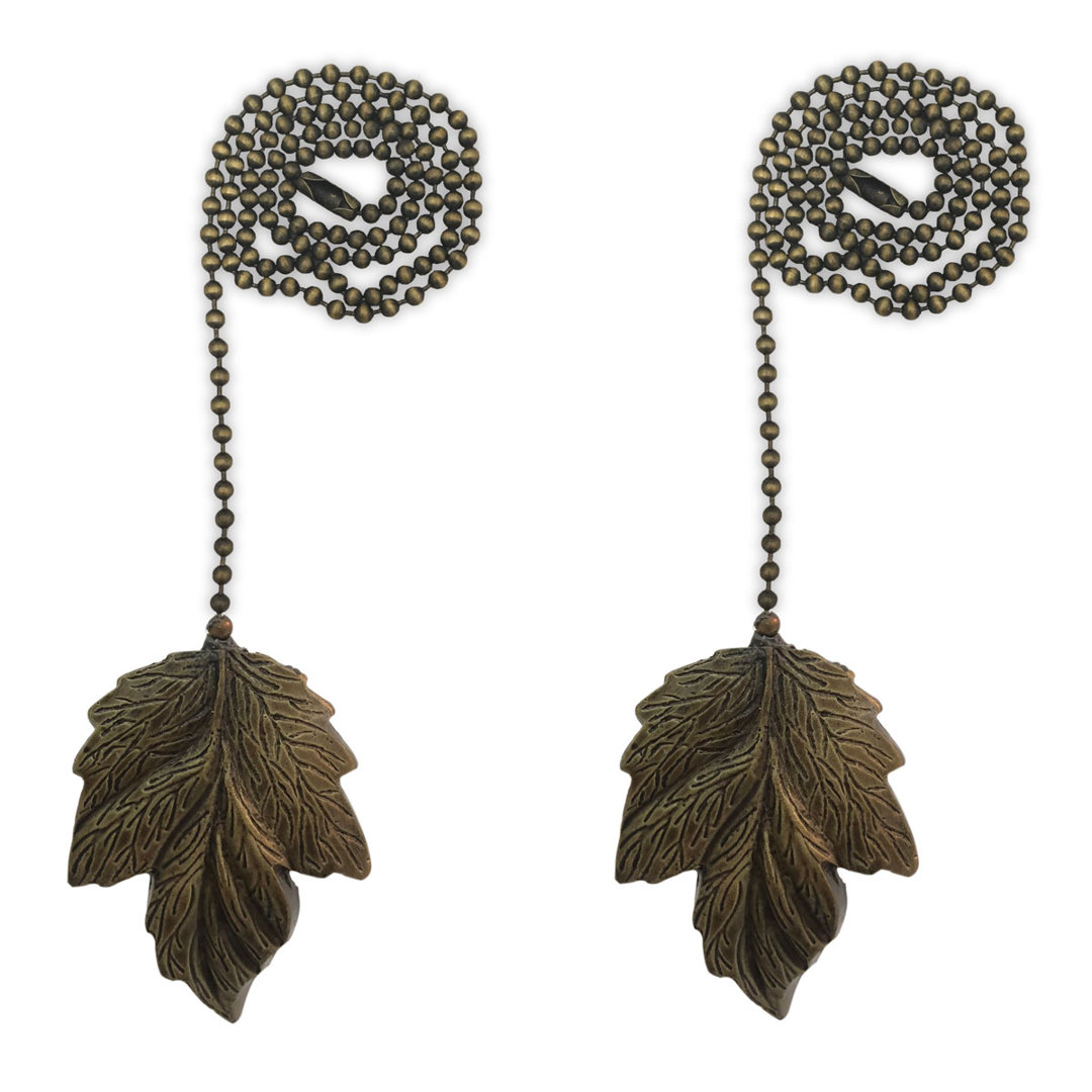Leaf Ceiling Fan Pull Chain (Set of 2) Royal Designs