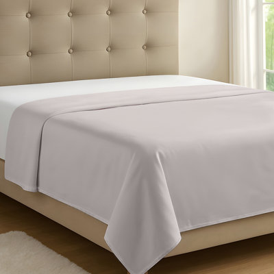 100% Organic Viscose From Bamboo Flat Sheet Only, 300 Thread Count, Extra Wide, Cooling & Breathable, Double Stitching, Bedding Sheet - Gift-Ready Packaging (Dove Gray)