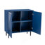 Armoire d'appoint moderne et minimaliste avec tablettes réglables, conception de porte géométrique élégante, grand espace de rangement pour tout décor-408809191