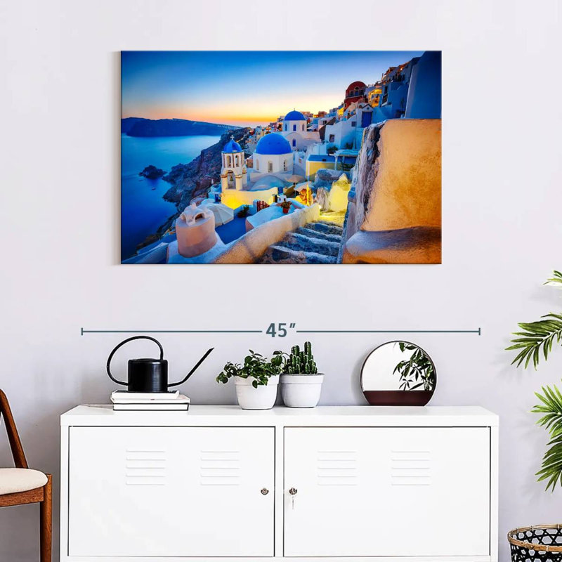 Ravi Dusky Oia, 24" H x 36" W