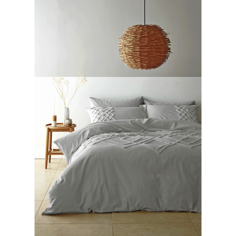 Cotton No Pattern Duvet Cover Set with Pillowcases Included, Single Duvet Cover + 1 Standard Pillowcase