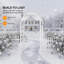 7Ft White Vinyl Garden Arbour With Fences-123159137