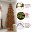 The Holiday Aisle® Kingswood Fir Pencil Tree with Multicolor Lights-945852574