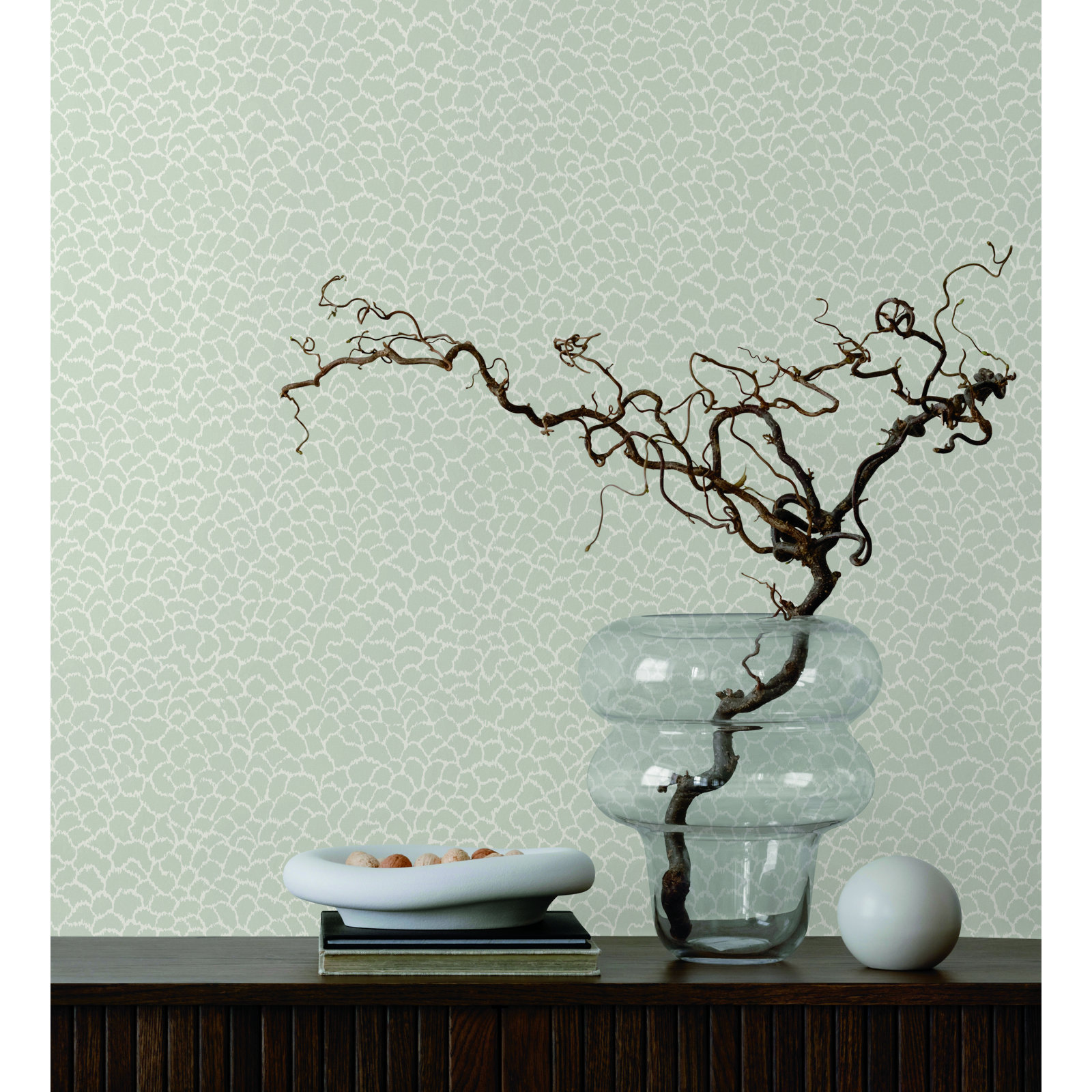 Mae Abstract Wallpaper, Gray