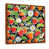 Toile avec cadre flottant brun