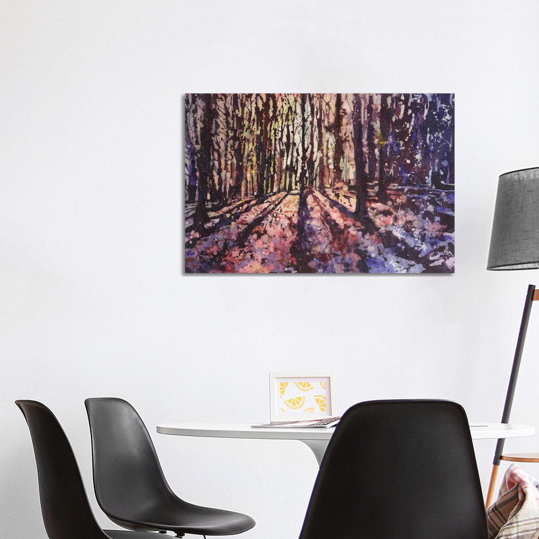 Wald bei Sonnenuntergang von Ryan Fox - Galerie-verpackte Leinwand Giclée auf Leinwand