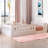 Wooden Platform Bed With Semi-enclosed Fence-546495253