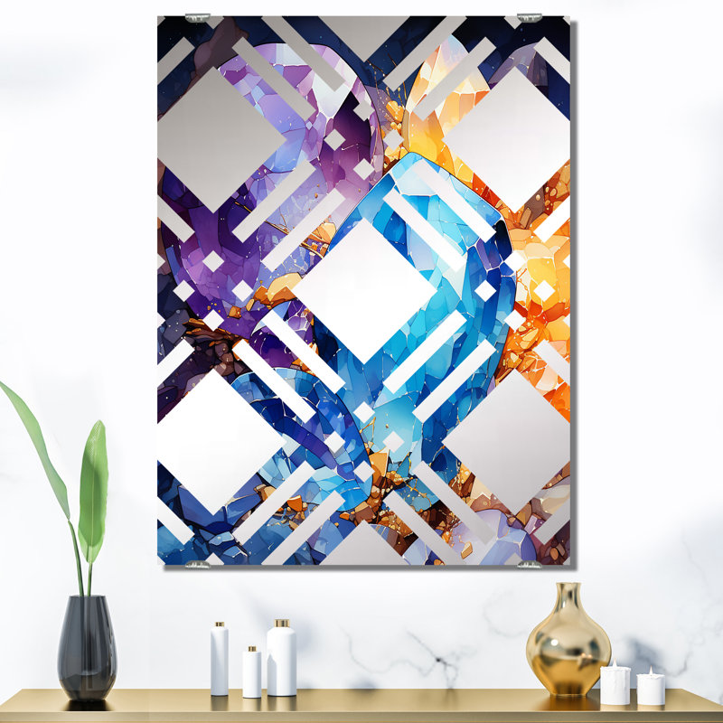 Miroir mural Snay - Stone Geode MIR136133, 40 po x 30 po