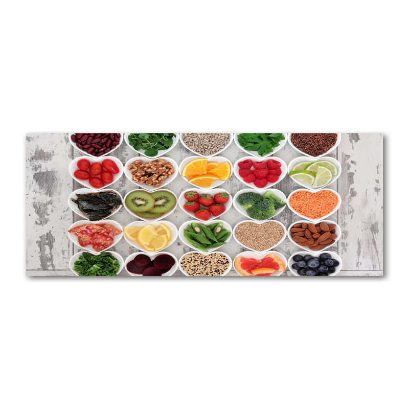 Healthy Food - Print, 70cm H x 100cm W x 4cm D, Glass