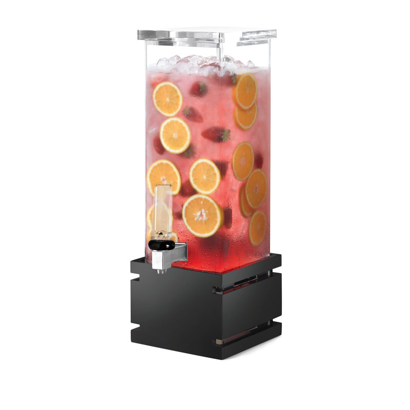 Distributeur de boisson carré 256 oz., H 23,25 po x l 6,75 po x P 7 po