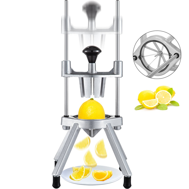 VEVOR 8-Section Lime Slicer Wedger Cutter, Stainless Steel Blade Fruit Lime Slicer, Lemon Cutter For Home Bar Restaurant