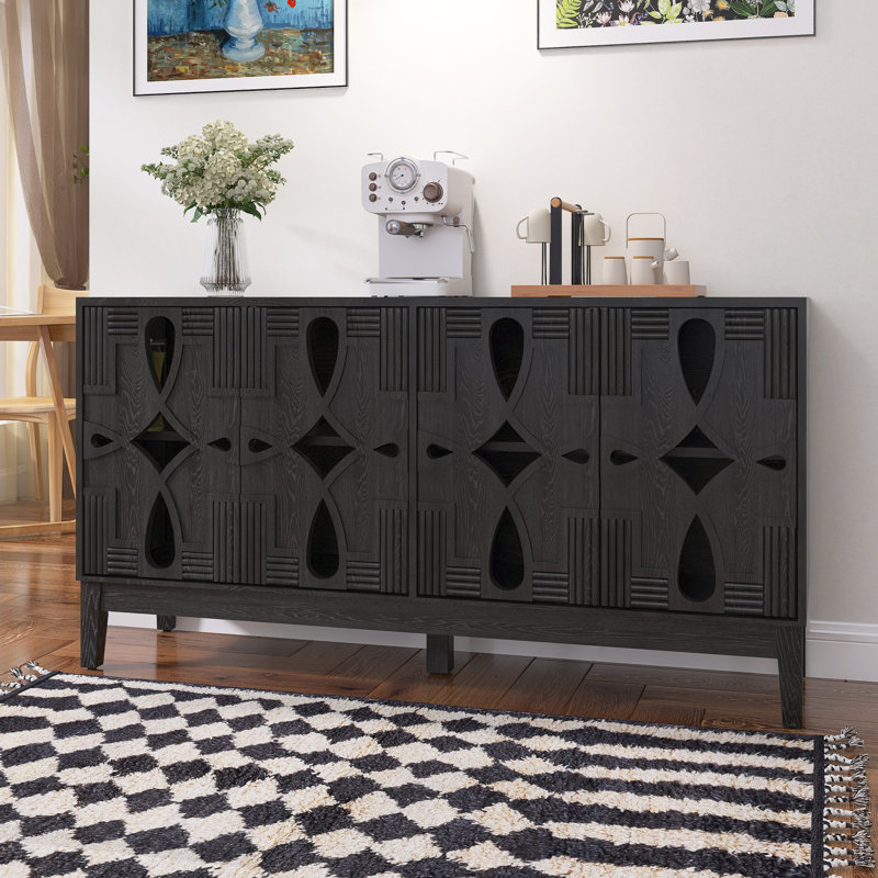 Buffet Mid Mid Century, Noir