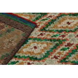 Moroccan Handmade Kilim Silk and Wool Geometric Area Rug