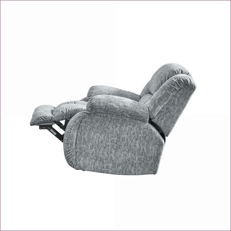 Fauteuil inclinable et oscillant inclinable en tissu gris ardoise | Gris ardoise | Tissu
