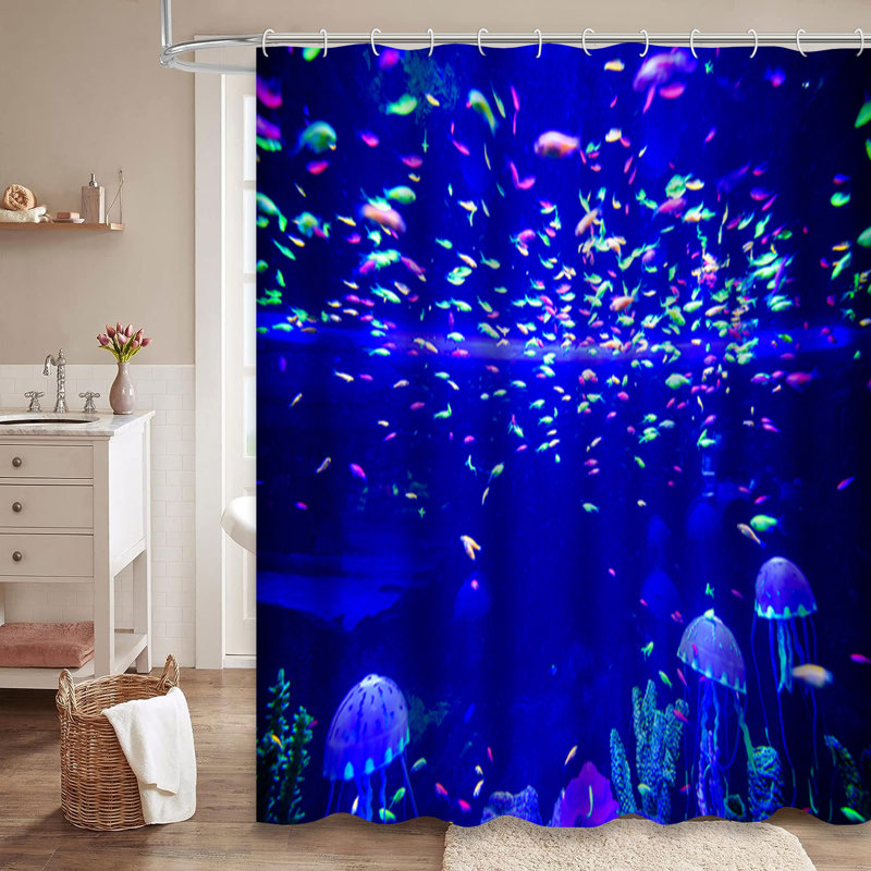 Magnifique rideau de douche avec 12 crochets, L 72 po x l 84 po