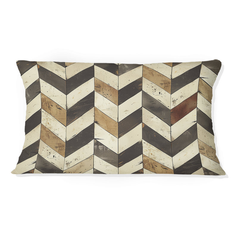 Coussin brun Mid-Century