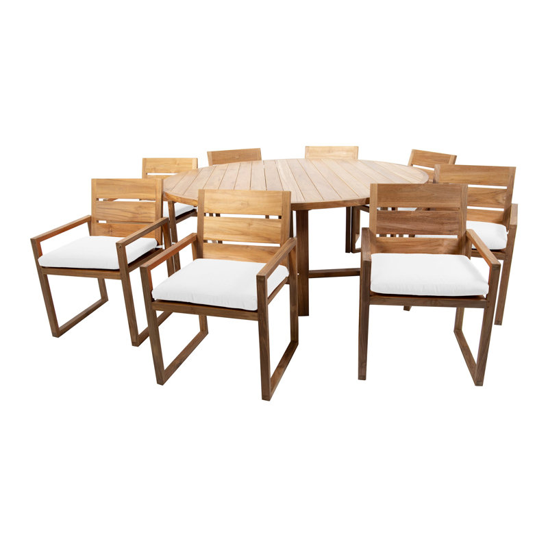 Ensemble de salle à manger 72 po Uvita, Taupe