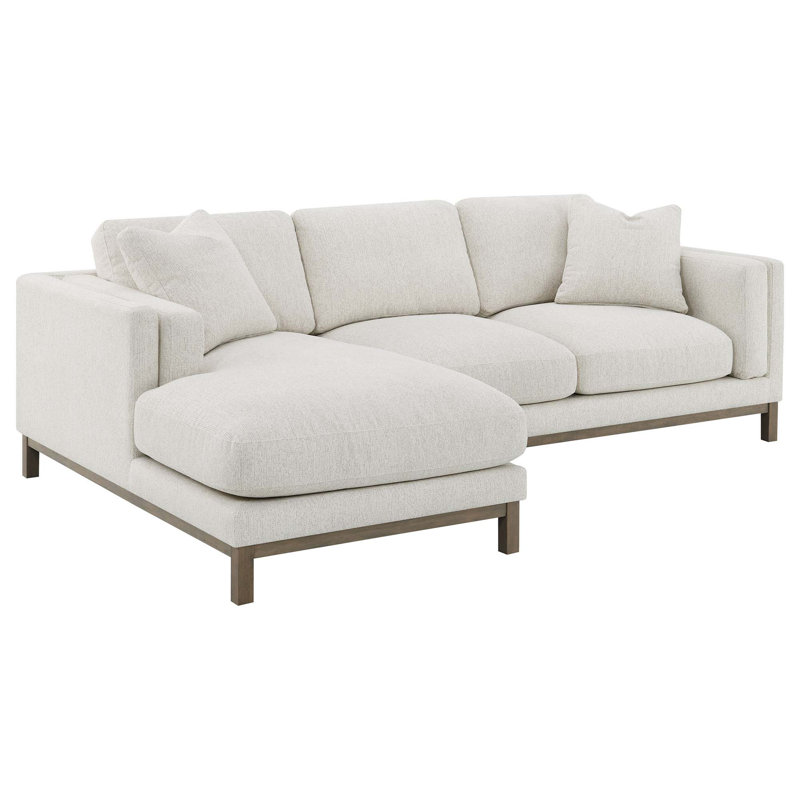 Canapé modulaire rembourré moderne avec méridienne gauche