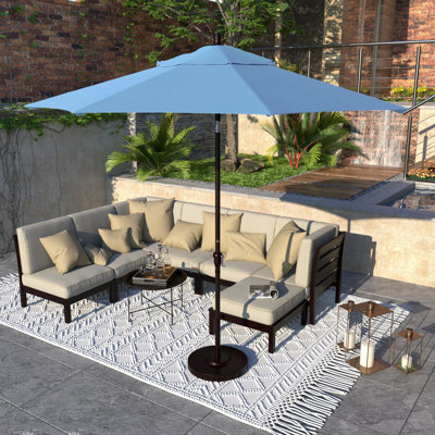 Parasol de marché en aluminium de 9 pieds Camry