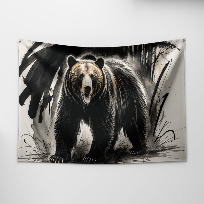 Tapisserie «Wildlife Sun Bear», 88 po x 104 po