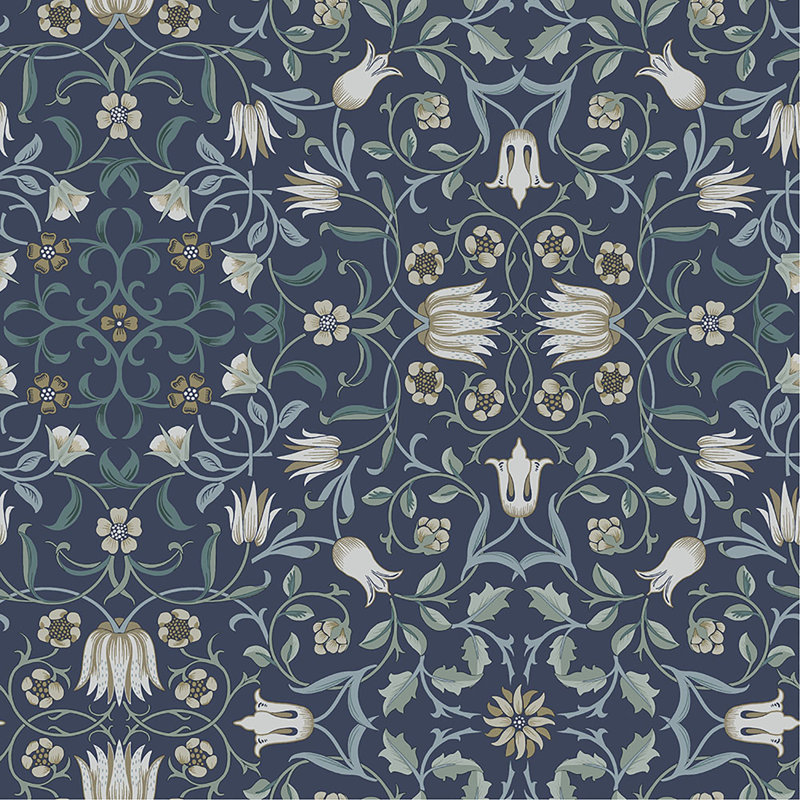 Rouleau de fleurs Arnell, Bleu