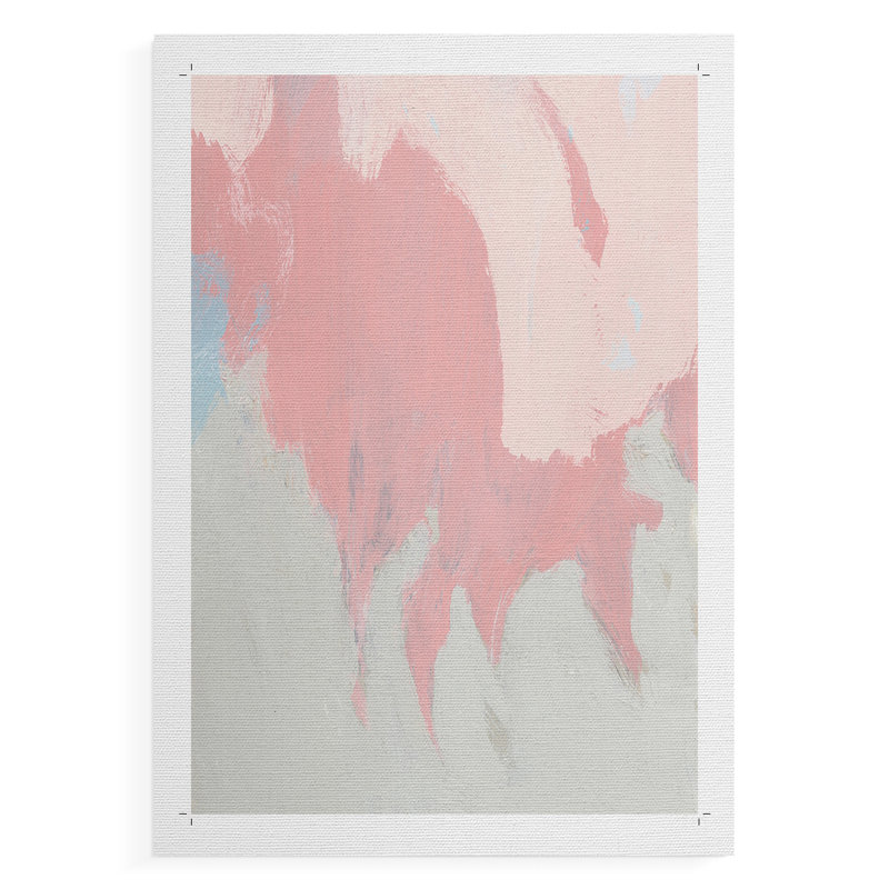 «Blush Abstract II», impression sur toile seulement - non encadrée