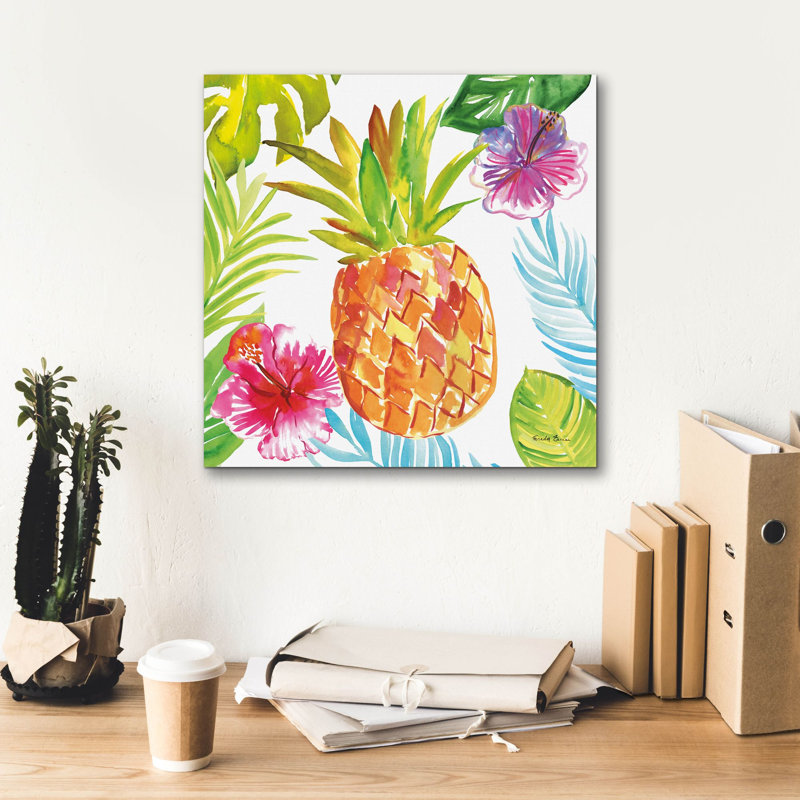 "Epic Graffiti" Tropicana 6 "par Farida Zaman, art mural sur toile, 18 po x 18 po, H 18 po x l 18 po