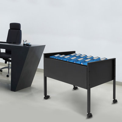 23.6'' H x 27.6'' W 1 File Cart with Wheels