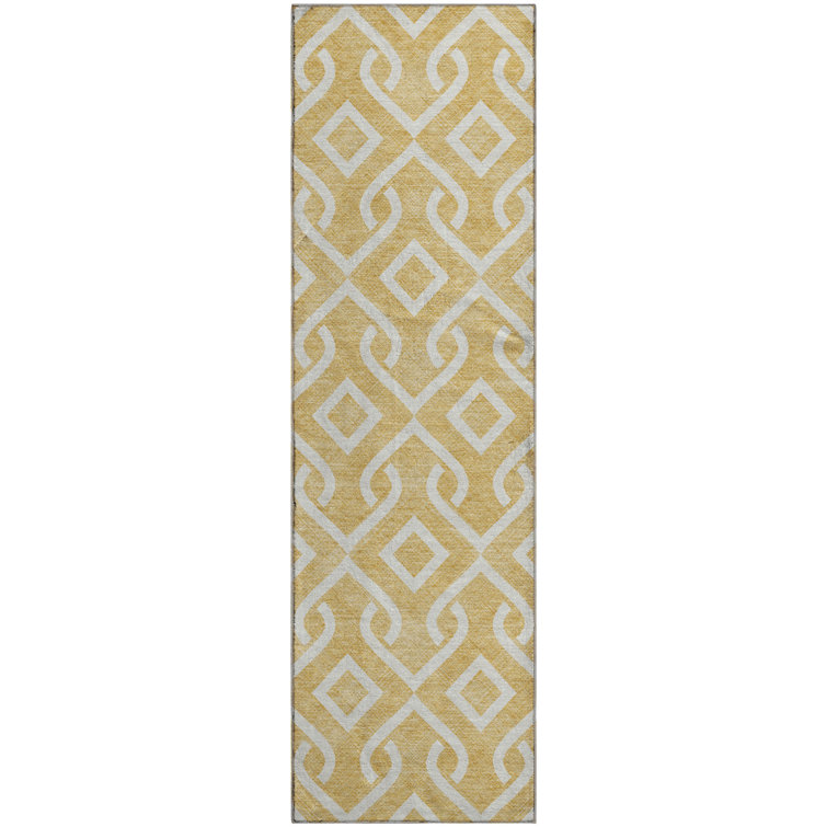 Premium Machine Washable Cerrito Gold Rug